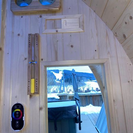 Au-Doux-Altic Chalet Romantique Avec Jacuzzi Et Sauna Metabief Exterior photo
